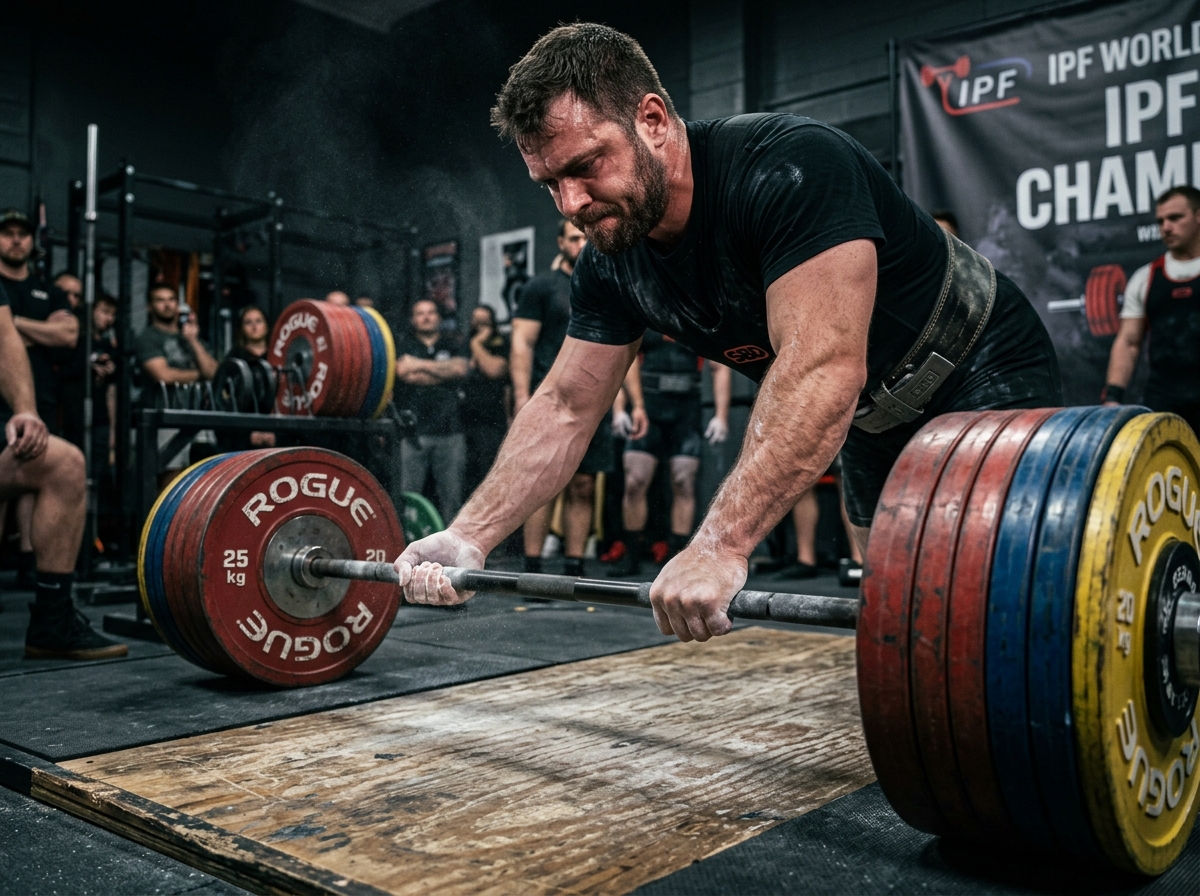 Calibrated Steel Plates and Heavy Deadlift Bar
